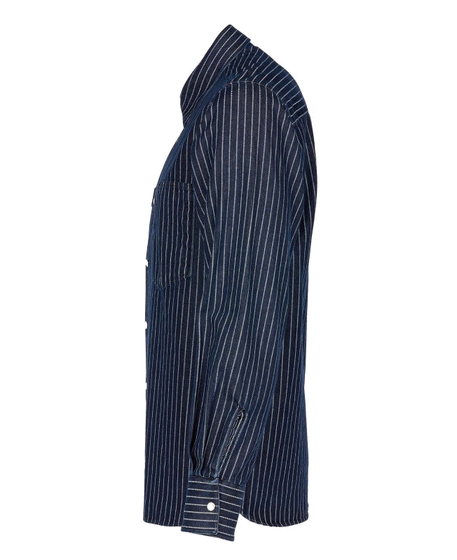 1937 Roamer Shirt  blue wabash denim