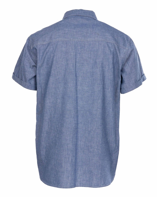 1937 Roamer Shirt short sleeve  - blue chambrey