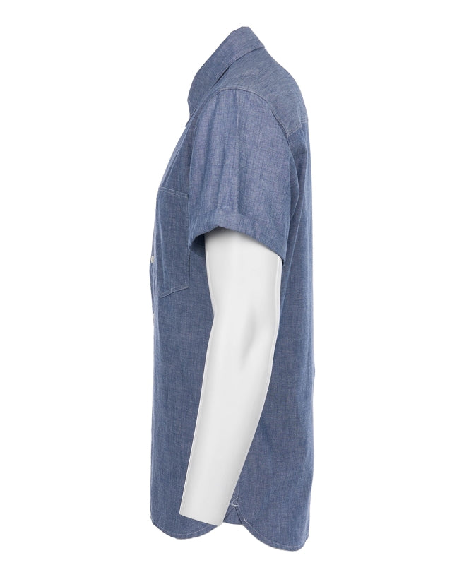 1937 Roamer Shirt short sleeve  - blue chambrey