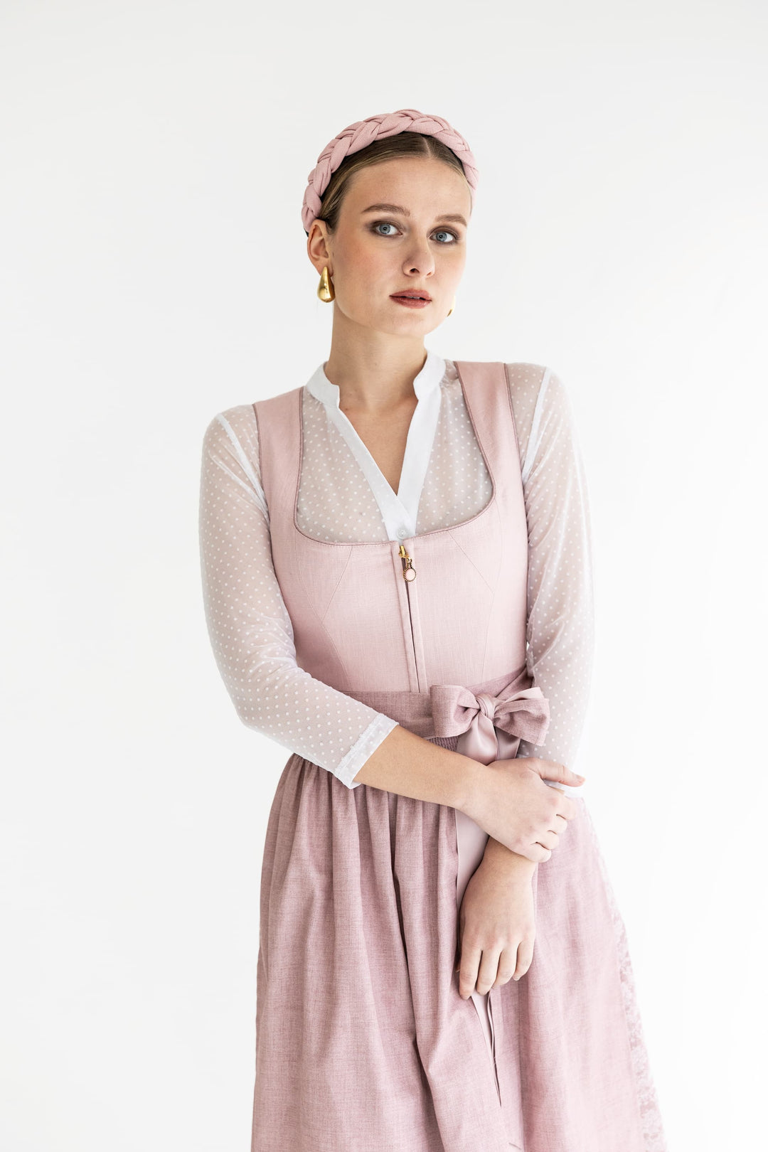 Dirndlbluse Poppi weiß