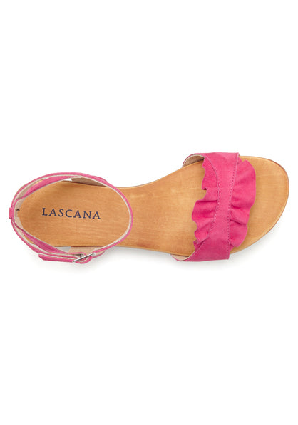 Sandale aus Leder pink LASCANA