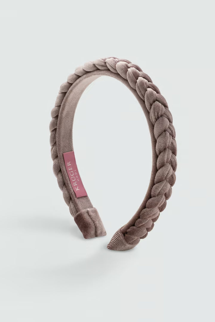 Schmaler Samt-Haarreif rose