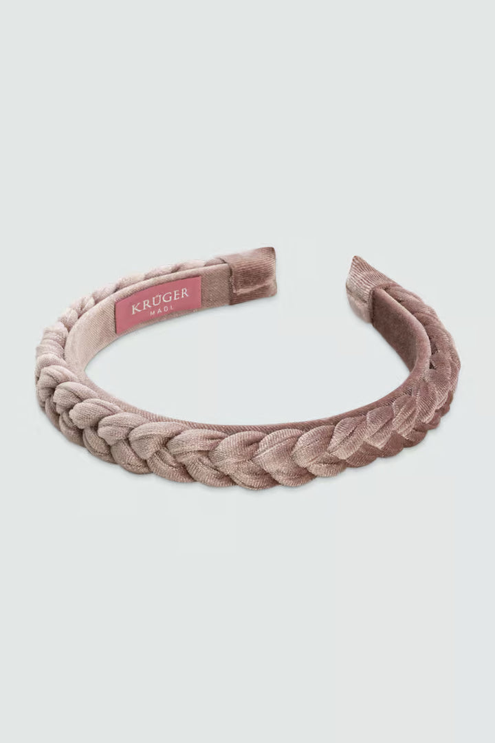 Schmaler Samt-Haarreif rose
